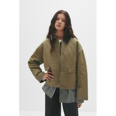 Waxed Corduroy Collar Jacket