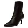 Stiefelette STEVE MADDEN "STEVE MADDEN Stiefelette Leder", Damen, Gr. 39, schwarz, Leder, elegant, Schuhe