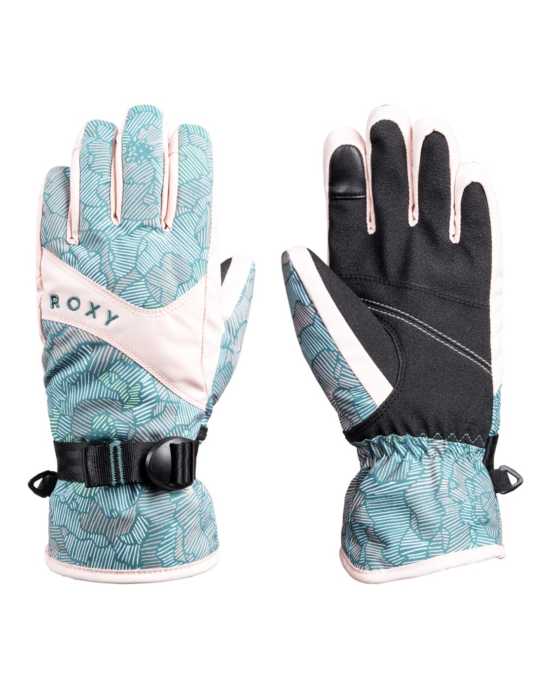 Snowboardhandschuhe ROXY "Roxy Jetty", Kinder, Gr. S, pink salt sketchbook, Kunstfaser, Handschuhe Image