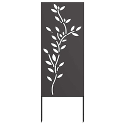 vidaXL Garten dekoratives Panel Schwarz 50 x 140 cm Image