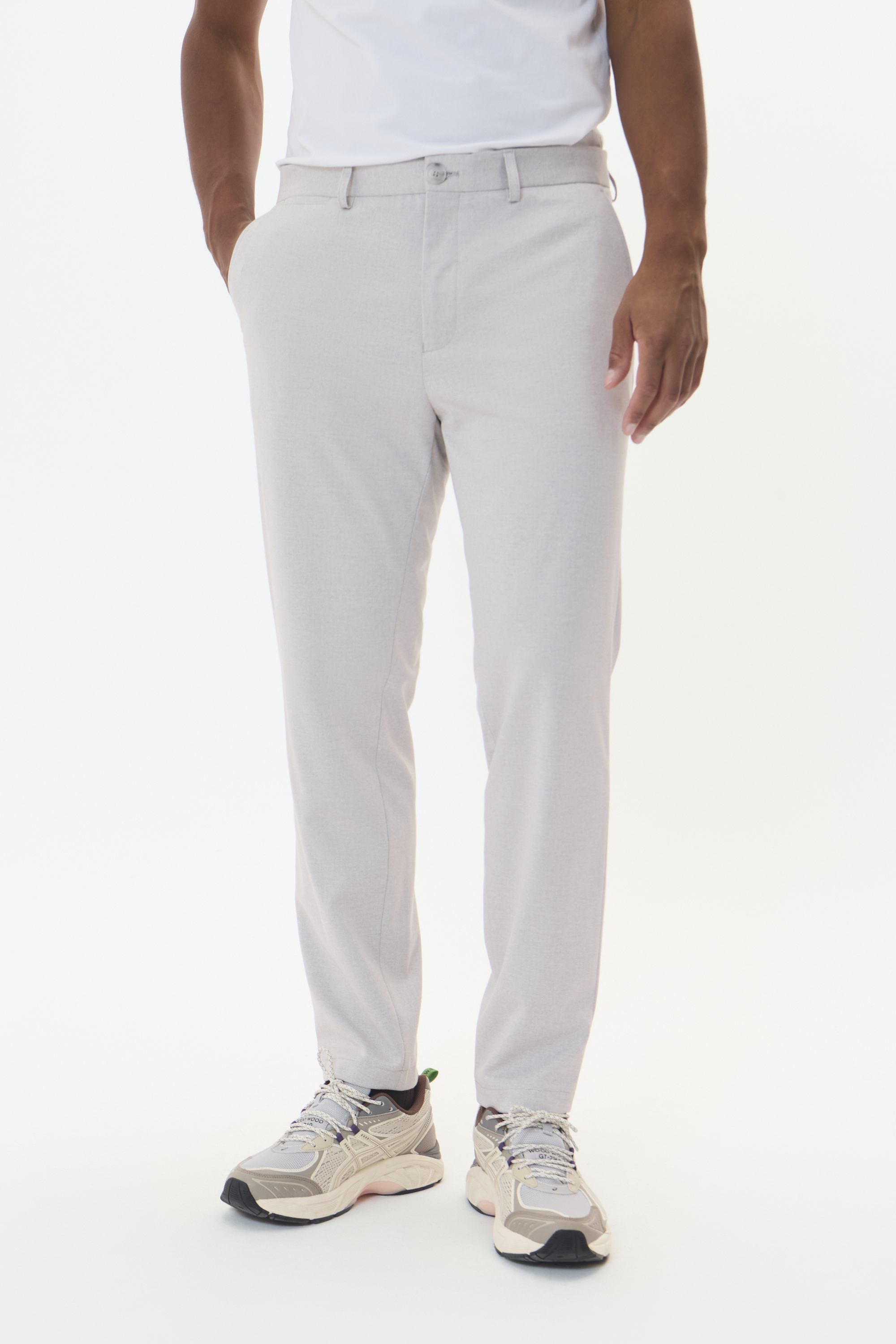 Casual Hose Gerade Passform grey 33W/30L