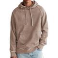 Per uomo Felpa con cappuccio Nero Verde chiaro Borgogna Blu marino Verde scuro Con Cappuccio Semplice Tasca Sport Outdoor Casuale Quotidiano Streetwear Cool Abbigliamento Sportivo Primavera