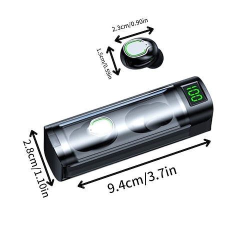 QB60 Auricolare Vivavoce per Auto In-ear Bluetooth 5.3 Bassi profondi Accoppiamento Automatico per Apple Samsung Huawei Xiaomi MI Allenamento in Palestra Campeggio / Escursionismo Trekking Affari