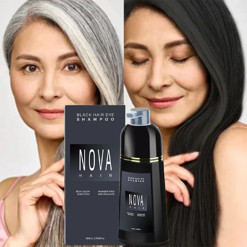 Hair Dye And Hair Care Shampoo Natural And Fast White Hair Dye Black 3 In 1 Hair Dye Lasting Men And Women Hair Care Shampoo