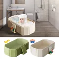 Vasca da bagno pieghevole grande per bambini Vasca per doccia per bambini Include 2 anatre 5 palline Lavabo per doccia Piscina per bagno per bambini 0-8 anni