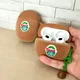 Moda 3D Kiwi Custodia per auricolari in silicone per Airpods 4 2024 Morbida antiurto Custodia per cuffie carina per Airpods 1 2 3 Pro 2022 Coque