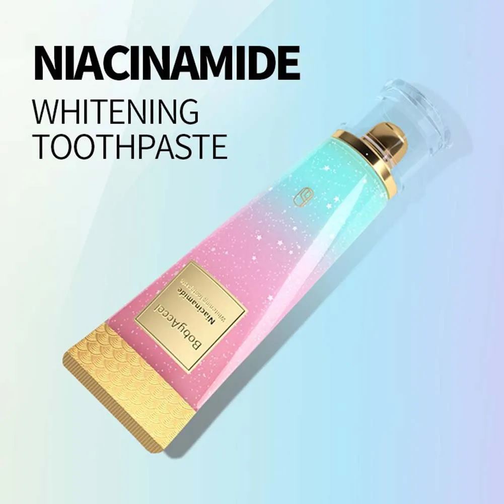 100 g fluoridfreie Zahnpasta mit natürlicher, sanfter Pflege, Niacinamid-Zahnpasta, brillantes Lächeln für gesünder und weißere Zähne Image
