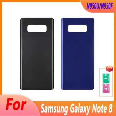 Note 8 For Samsung Galaxy Note 8 Glass Back Battery Housing Cover for N950N/N950F Replacement No Lens Parts