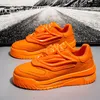 Neue Mode orange Turnschuhe Männer Original Designer Herren Skateboard Schuhe Hip Hop Streetwear Schuhe Männer Komfort Plattform Turnschuhe