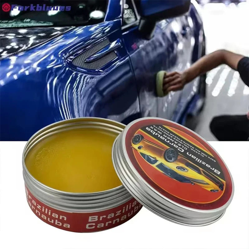 200g Carnauba Paste Auto Wachs Autolack Pflege Wachs Brasilianische Polieren Wachs Paste Hochglanz Glanz Super Hydrophobe Beschichtung Verglasung Image