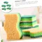 3-in-1 Cleaning Powerhouse Non-Scratch Cellulose Household Kitchen Sponges Dishes Multi-Use Dish Scrubber Sponge For Household
