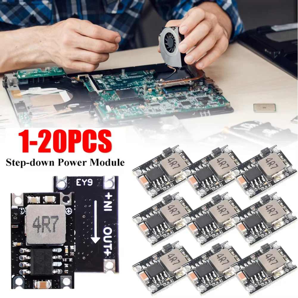 1-20PCS DC-DC Buck Converter Step Down Modul 5V-30V Zu 3,3V 5V 9V 12V 3A Spannung Regler Einstellbare Buck Converter Board Image
