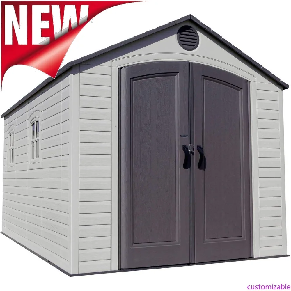 Customizable-60075 8 X 15 Ft. Outdoor Storage Shed, Desert Sand