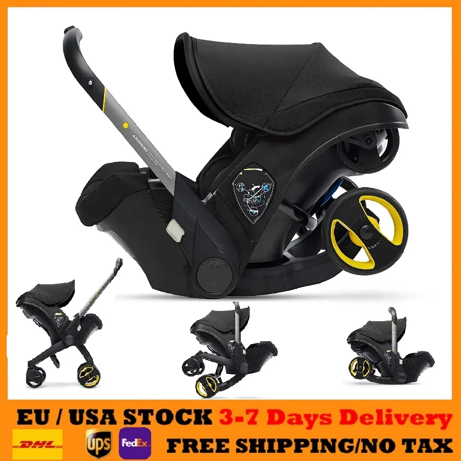 Passeggino 3 in 1 Carrozzina per bambini carrozzina passeggino leggero Seggiolino auto per neonati Passeggino compatto pieghevole per bambino