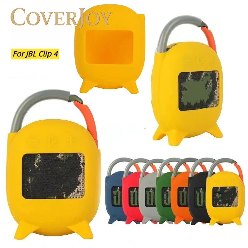 CJ Protective Case Cover For JBL Clip 4 Wireless Bluetooth-compatible Speaker Silicone Carrying Protective Holder Speakers Case