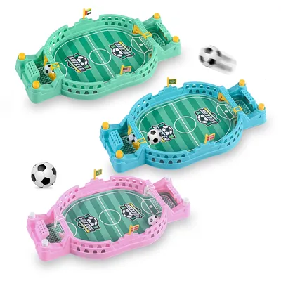 Mini Foosball Game Toys, Tabletop Football Soccer Pinball for Indoor Game Room Interactive Sports Game for Age 3+ Kids