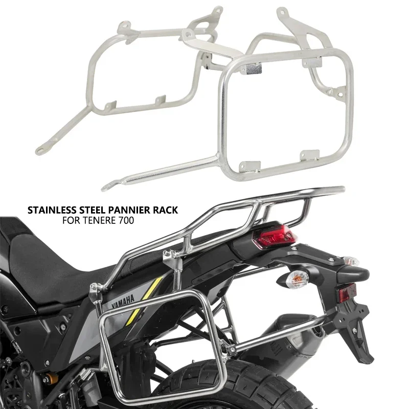 Für Yamaha Tenere 700 Gepäckträger Tenere 700 t700 t7 xtz 700 2019-2023 Edelstahl Top Case Rack Motorrad Zubehör Image