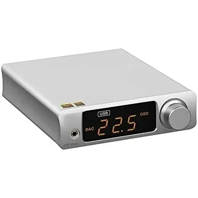 DX3 Pro+ ES9038Q2M Bluetooth 5.0 LDAC Audio Decoder DSD512 DAC AMP NFCA Headphone Amplifier Pre Amplifier (Silver)