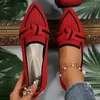 Plus Größe 36-43 Rot Wohnungen Schuhe Frauen 2025, Atmungsaktive Mesh Flache Schuhe Frau Spitz Leichte Casual Schuhe weibliche