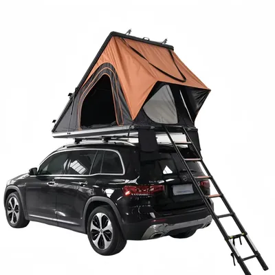 Outdoor Camping Aluminum Hiking Roof Top Car Tent Customized Vehicles Roof Tent Clamshell Hard Shell Rooftop Tent