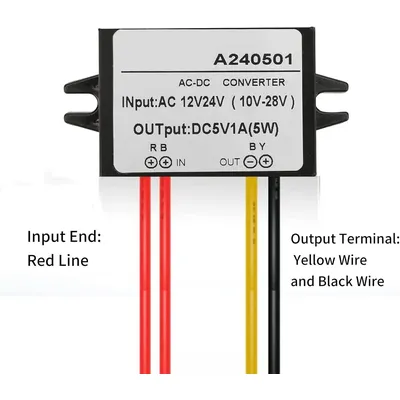 Voltage Power AC 12V 24V to DC 5V Voltage Regulator Power Module for Car Step Down Converter1A 2A 3A AC to DC 5C waterproof