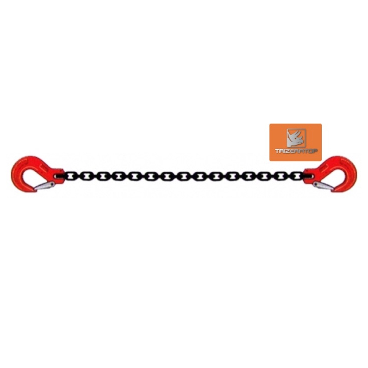 Kettengehänge 1 Strang 8mm Kette mit Haken/Haken Tragkraft 2000 kg 1m Image