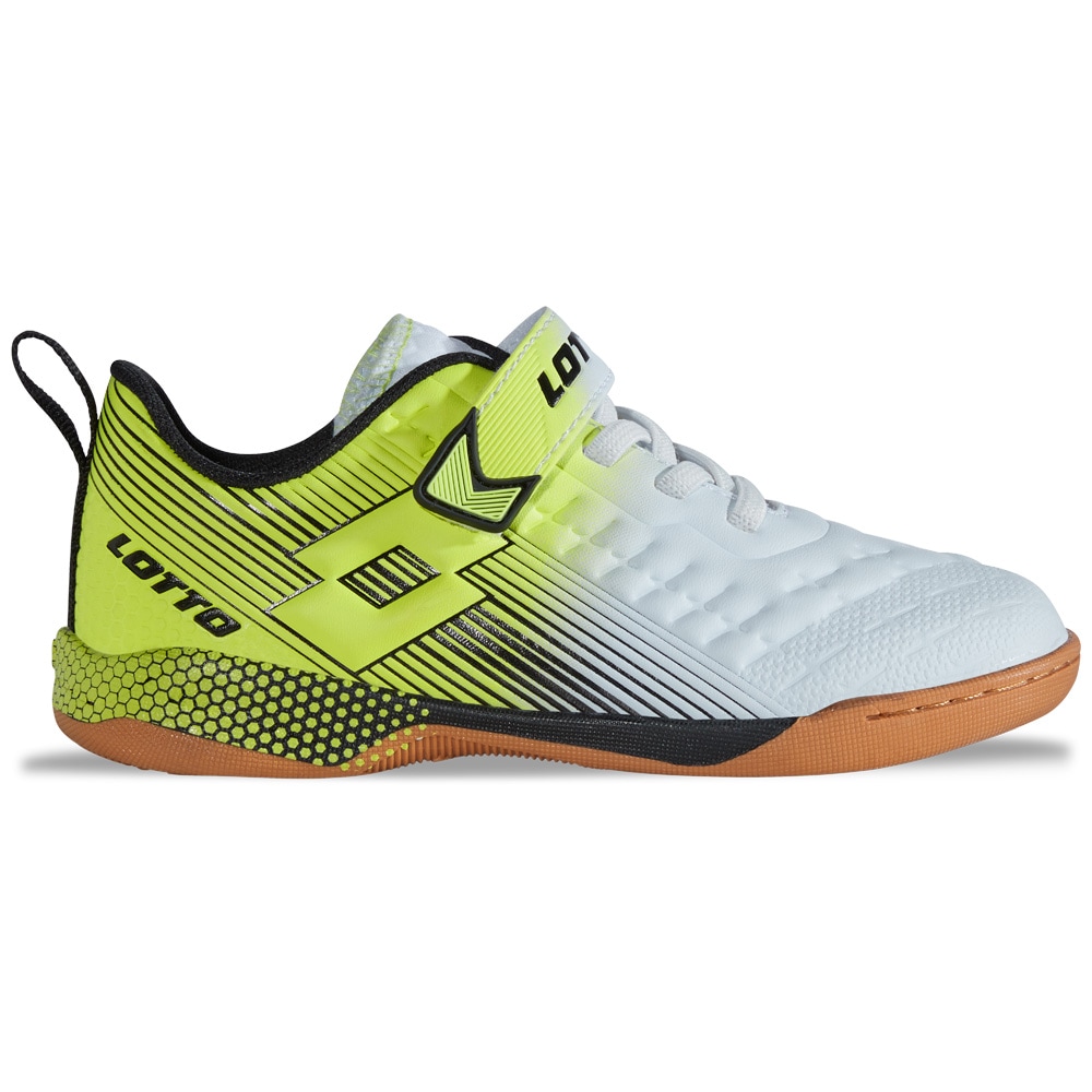 Hallenschuh LOTTO, Kinder, Gr. 34, weiß, lime, Synthetik, mehrfarbig, Schuhe, - ideal für Indoor Sport wie Handball Image