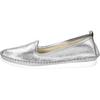 Slipper ANDREA CONTI, Damen, Gr. 43, silber (silberfarben), Glattleder, Leder, modisch, Schuhe