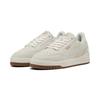 Sneaker PUMA "SHUFFLE DOWNTOWN SD", Gr. 40,5, warm weiß, vapor gray, puma gold, Leder, sportlich, Schuhe