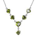 Franki Baker Peridot CZ Gemstone & 925 Sterling Silver Chain Necklace. Length 42cms. Comes in pretty box.