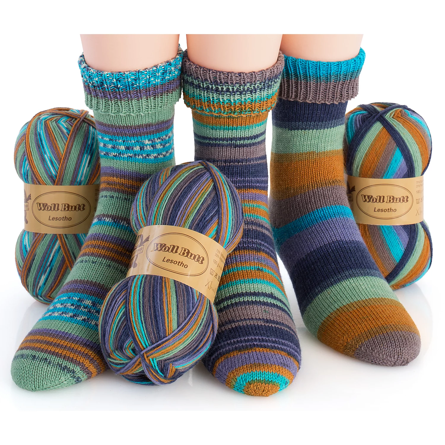 Lot laine à chaussettes Woll Butt "Lesotho", 300 g