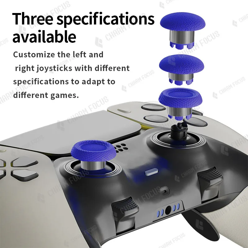 6 joysticks analogiques pour manette PS5 Edge, remplacement de joysticks, joysticks analogiques personnalisés, trois hauteurs