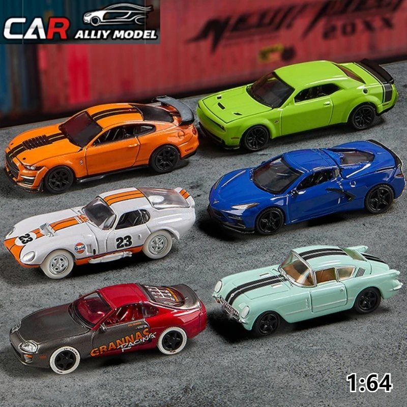 Simulation 1:64 Stadt Legierung Sport Auto Mini Racing Sammlung Rutsche Fahrzeug Spielzeug Diecast Modell Junge Kinder Spielzeug Auto Sammlung Geschenk Image