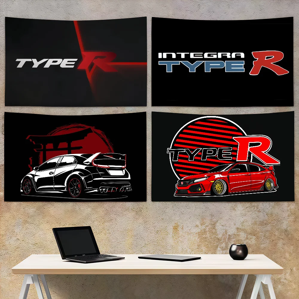 H-Honda C-Civic-Flagge, Dekoration, Kunst, Picknick, Party, Zuhause, zum Aufhängen, Camping, Party-Banner im Freien Image