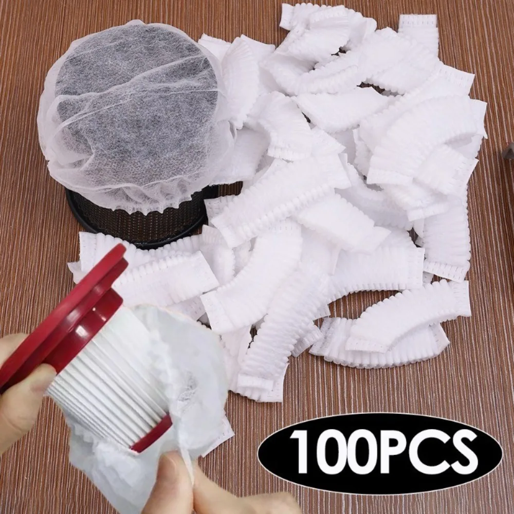 100PCS Einweg Staubsauger Filter Schutzhülle Waschbar Vliesstoff Für Handheld Staubsauger Image