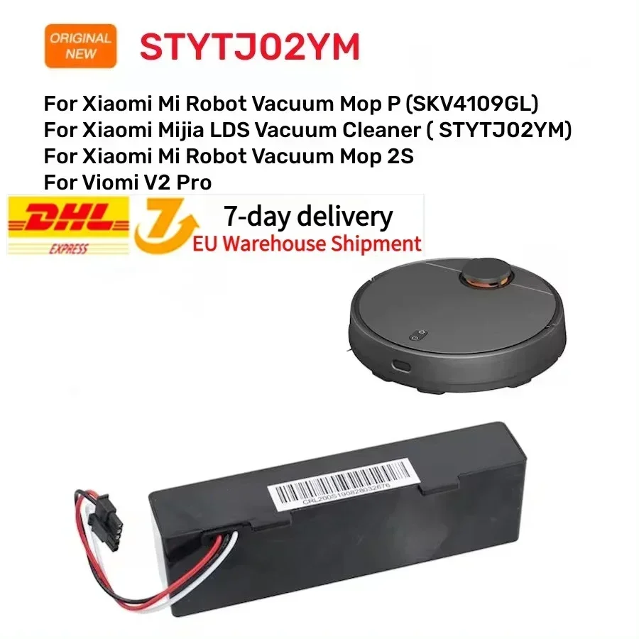 STYTJ02YM Akku Original 14,8 V für Xiaomi Mijia LDS Staubsauger, Mi Robot Vacuum-Mop P, Mi Robot Vacuum-Mop 2S/Haier JX37 Image