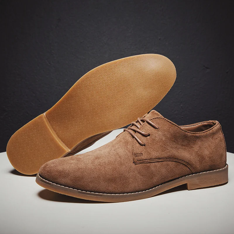 Luxus Männer Derby Schuhe Hohe Qualität Wildleder Leder Schuhe für Männer Business Casual Schuhe Lace-Up Männer Party Hochzeit schuhe Große Größe