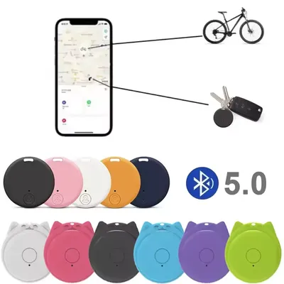 Wireless Mini GPS Tracker Anti-lost Alarm Key Child Wallet Finder Airtags Bluetooth APP GPS Locator Smart Tag For iPhone Android