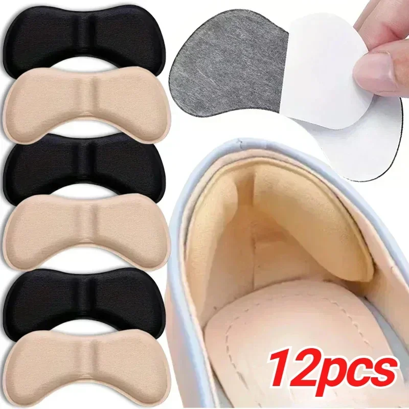 6Pairs Ferse Einlegesohlen Patch Schmerzen Relief Anti-verschleiß Kissen Pads Fußpflege Ferse Schutz Klebstoff Zurück Aufkleber Schuhe einfügen Einlegesohle Image