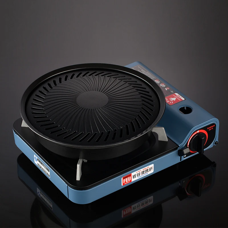 Koreanische Grill Grill Pan Gas Haushalt Antihaft-Gasherd Platte Elektroherd Backblech BBQ Grill Grill Werkzeuge Set Image