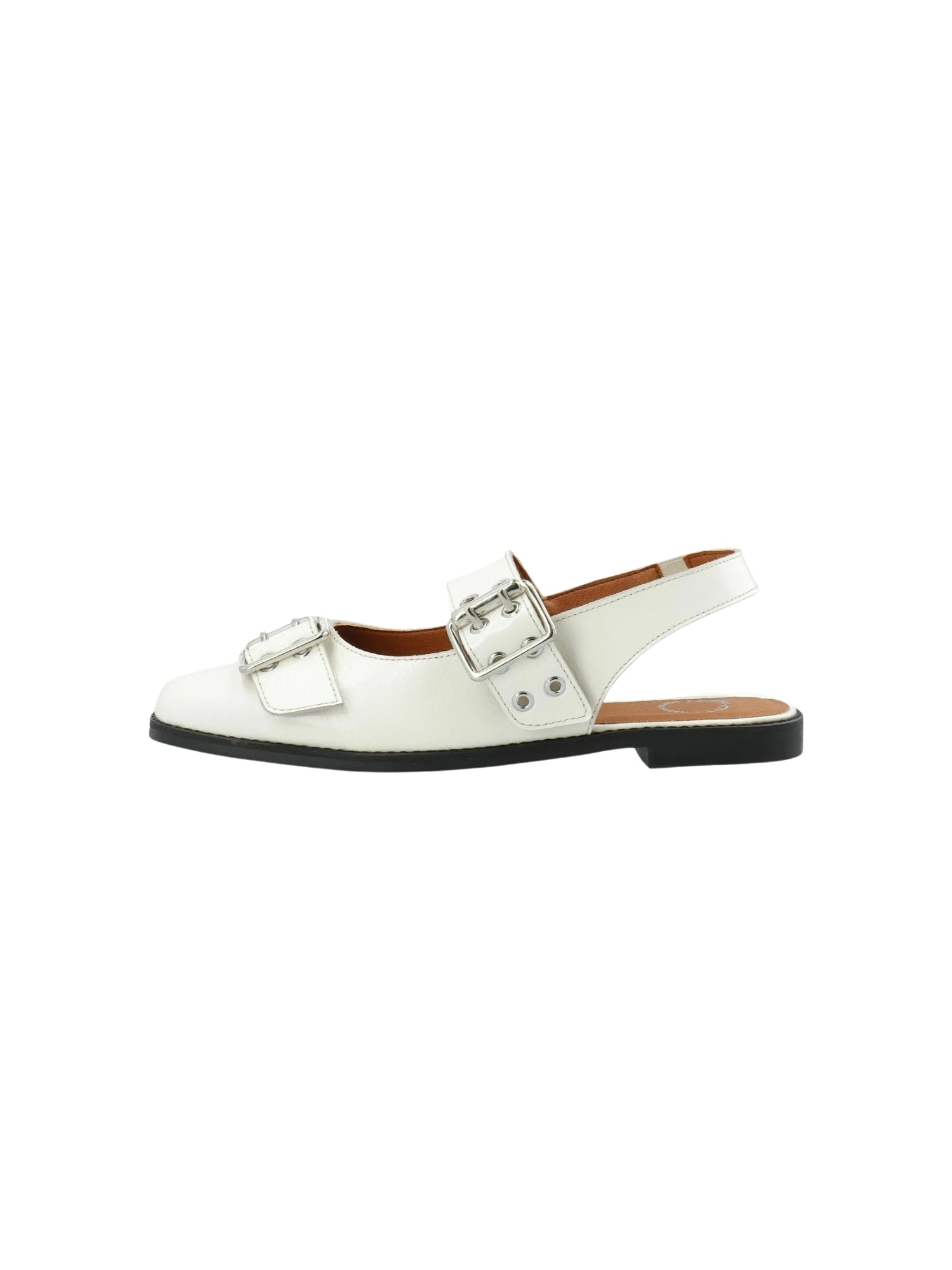 Ballerina CA'SHOTT "Ca'Shott Ballet flats CASDIANA", Damen, Gr. 39, Normalschaft, weiß (sanftes weiß), Schuhe