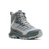 Wanderschuh MERRELL "SPEED STRIKE 2 THERMO MID WP", Gr. 39, grau (monument), Leder, Synthetik, sportlich, Schuhe, wasserdicht, wärmend, gefüttert