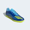 Fußballschuh ADIDAS PERFORMANCE "F50 MESSI CLUB KUNSTRASEN E", Gr. 42, royal blau, solar gelb, semi blau burst, Synthetik, sportlich, Schuhe, geeignet für harte Untergründe Asche und Kunstrasen