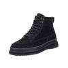 Schnürstiefelette GANT "Gant Stiefelette Veloursleder", Herren, Gr. 45, schwarz, Veloursleder, casual, Schuhe
