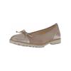 Ballerina GABOR "Gabor Ballerinas Leder", Damen, Gr. 40,5, braun (braun, beige), Leder, casual, Schuhe