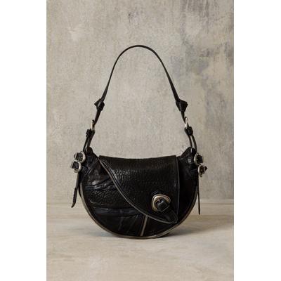 Medium textured leather studio bag
