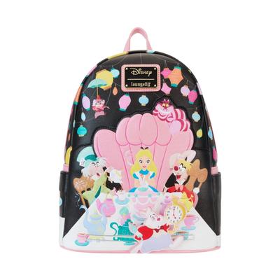 Women's Loungefly x Disney Alice in Wonderland Mini Backpack Handbag Purse by Loungefly in Pink (Size ONE SIZE)