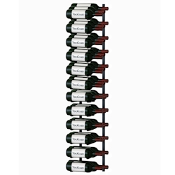 Wandregal schwarz für Weinflaschen – VinoGuard – 36 Flaschen Image