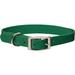 Metal Buckle Nylon Personalized Dog Collar in Hunter, 1" Width, Medium/Large, Green