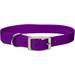 Metal Buckle Nylon Personalized Dog Collar in Purple, 1" Width, Medium/Large